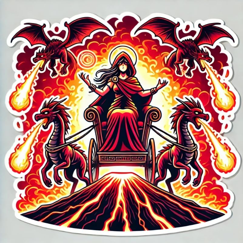 Vinyl sticker: Medea Volcanic Eruption Laptop Wall Car Window Bumper Sticker Decal Truck Waterproof Auto Water Bottle (4)