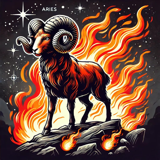 Vinyl sticker: Fierce Aries Zodiac Ram Sticker for Laptop, Wall, Car, Window, Waterproof Decal for Trucks and Water Bottles – Bold Flame Design (6)