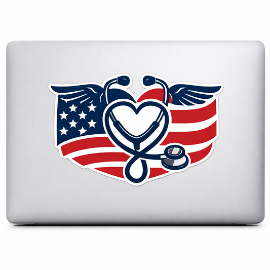 USA American Flag Sticker Decal Vinyl Laptop Car Window Bumper AUTO Water Bottle Helmets Waterproof