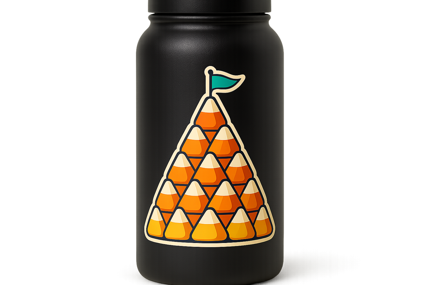 Candy Corn Mountain Sticker Decal Vinyl Laptop Car Window Bumper AUTO Water Bottle Helmets Waterproof Flag Peak