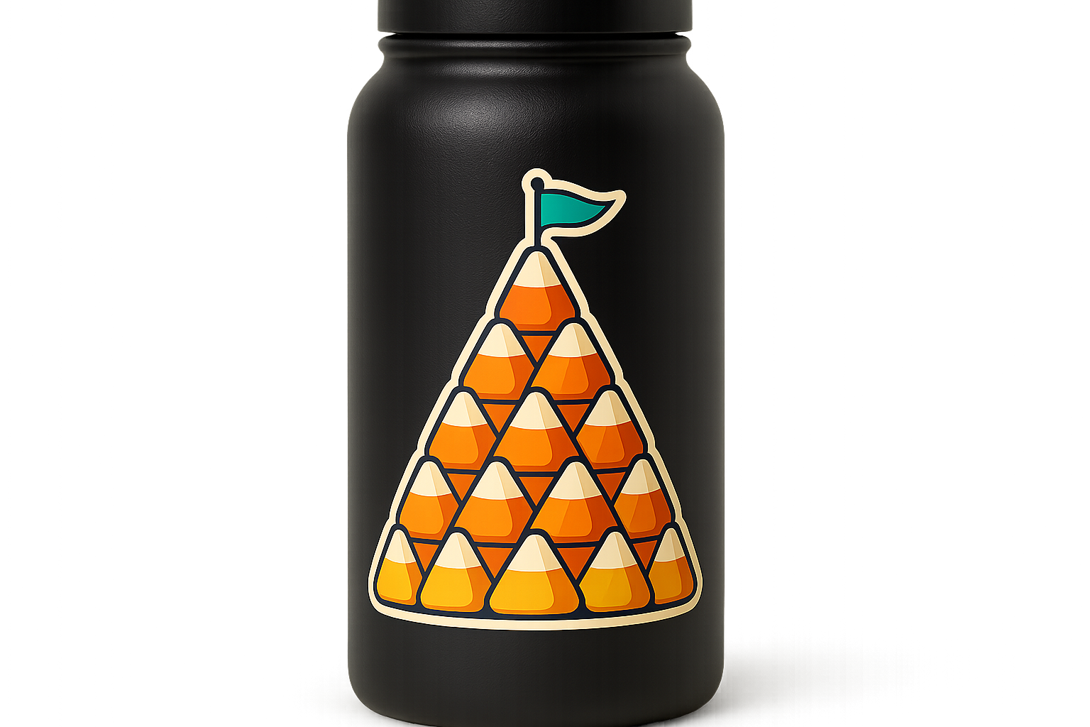 Candy Corn Mountain Sticker Decal Vinyl Laptop Car Window Bumper AUTO Water Bottle Helmets Waterproof Flag Peak