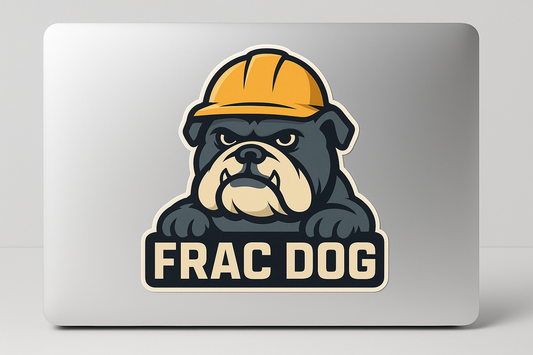 FRAC DOG Bulldog Sticker Decal Vinyl Laptop Car Window Bumper AUTO Water Bottle Helmets Waterproof Cartoon