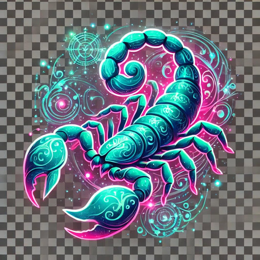 Vinyl sticker: Fantasy Scorpion Laptop, Wall, Car, Window, Bumper, Sticker, Decal - Waterproof, Auto, Water Bottle, Truck, Durable Vinyl, Mystical Scorpion Design