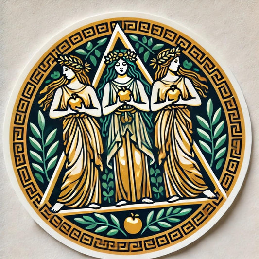 Vinyl sticker: Laptop Wall Car Window Bumper Sticker Decal - Hesperides with Spiraling Apples Waterproof Vinyl for Auto and Water Bottle (4)