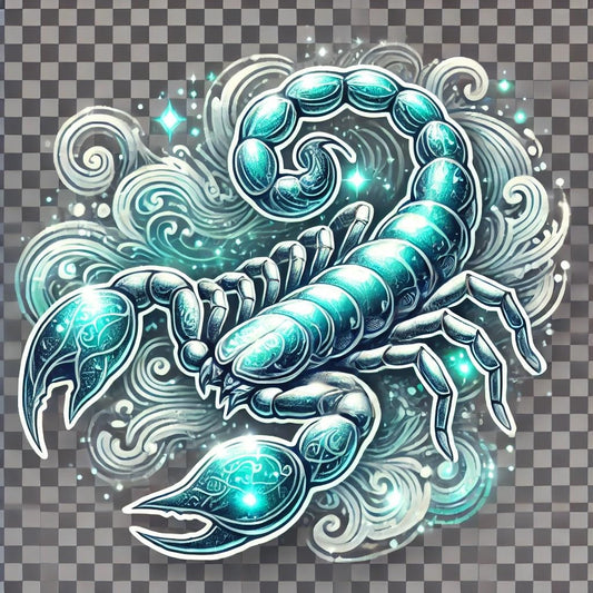 Vinyl sticker: Fantasy Scorpion Laptop, Wall, Car, Window, Bumper, Sticker, Decal - Waterproof, Auto, Water Bottle, Truck, Durable Vinyl, Oceanic Scorpion Design