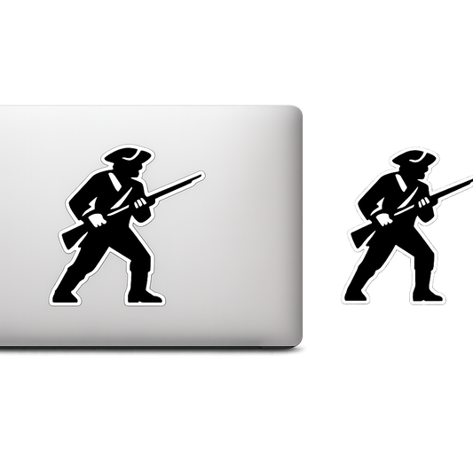 Revolutionary Soldier Silhouette Sticker Decal Vinyl Laptop Car Window Bumper AUTO Water Bottle Helmets Waterproof