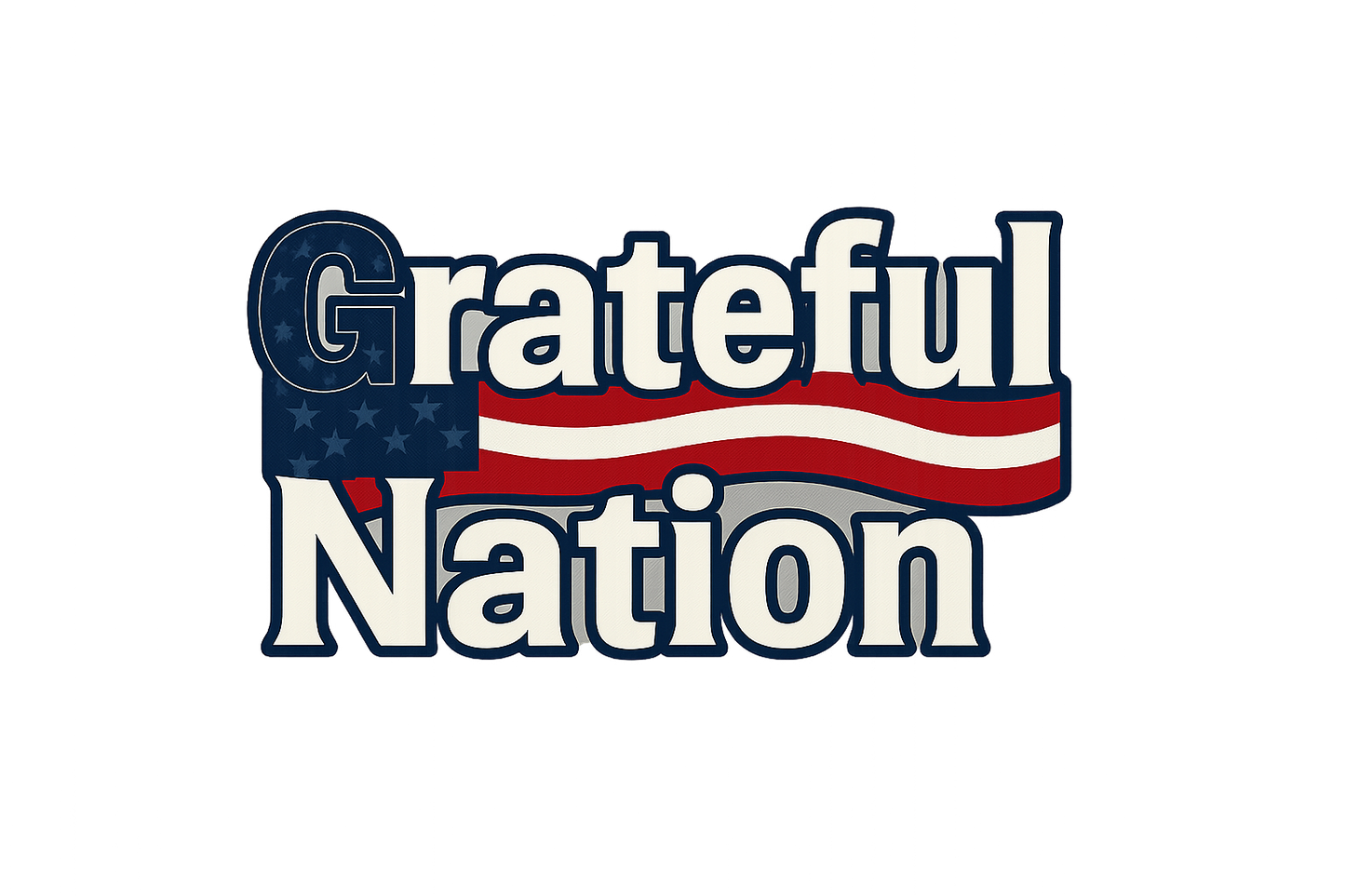 USA Grateful Nation Sticker Decal Vinyl Laptop Car Window Bumper AUTO Water Bottle Helmets Waterproof