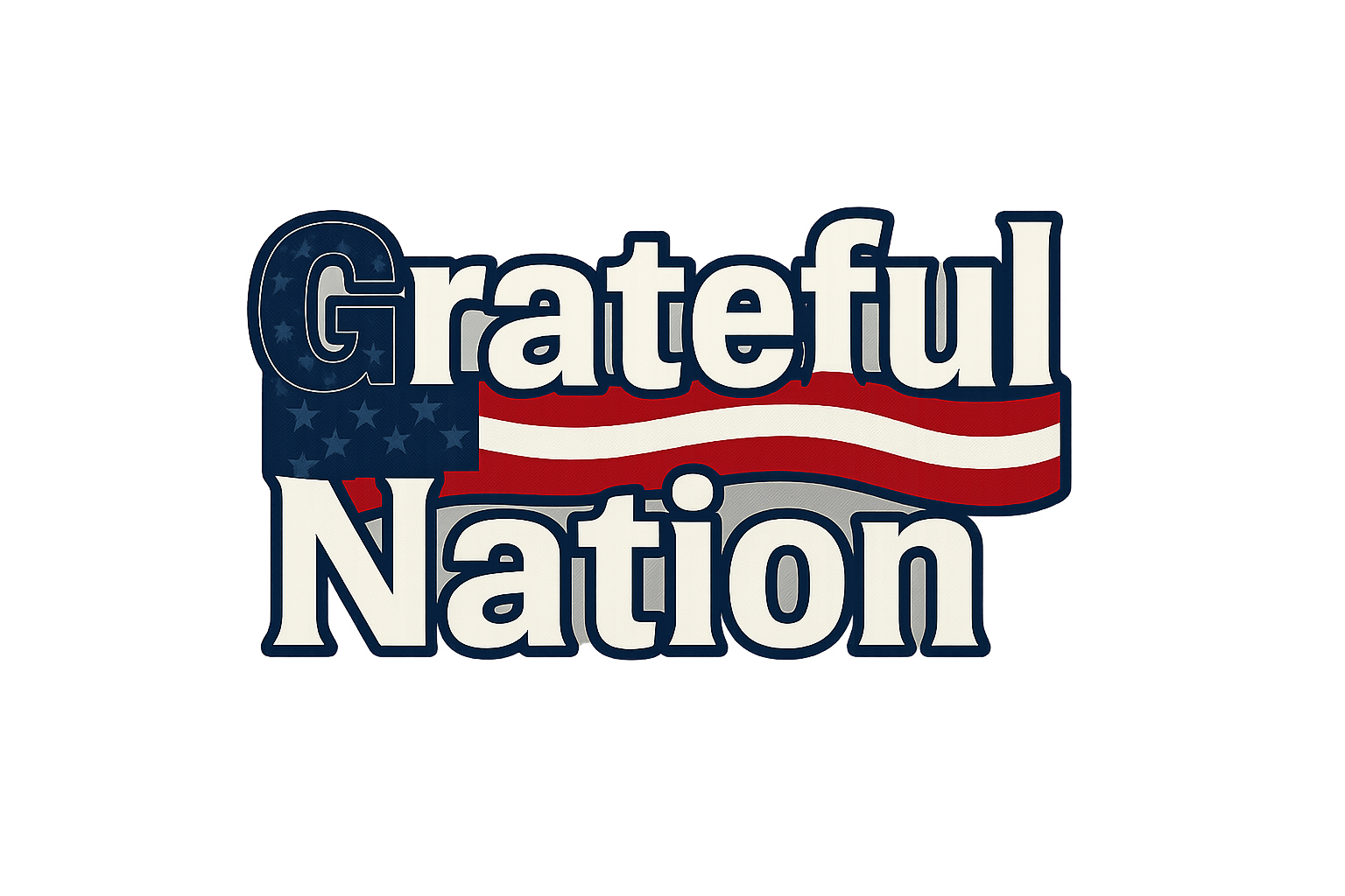 USA Grateful Nation Sticker Decal Vinyl Laptop Car Window Bumper AUTO Water Bottle Helmets Waterproof