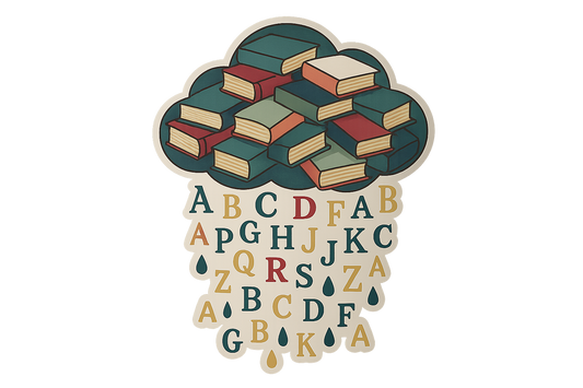 Cloud Storybooks Sticker Decal Vinyl Laptop Car Window Bumper AUTO Bottle Water Bottle Helmets Waterproof Literary Art