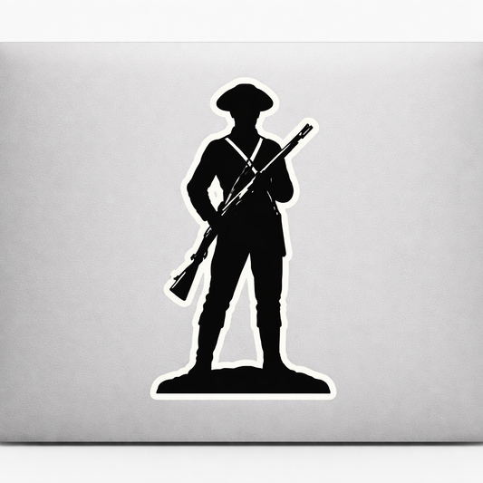 Rev Soldier Silhouette USA Sticker Decal Vinyl Laptop Car Window Bumper AUTO Water Bottle Helmets Waterproof