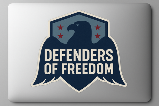 Defenders of Freedom Sticker Decal Vinyl Laptop Car Window Bumper AUTO Water Bottle Helmets Waterproof USA Patriotic