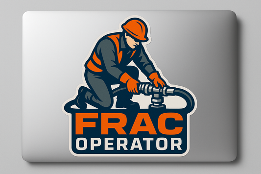 FRAC Operator Sticker Decal Vinyl Laptop Car Window Bumper AUTO Water Bottle Helmets Waterproof