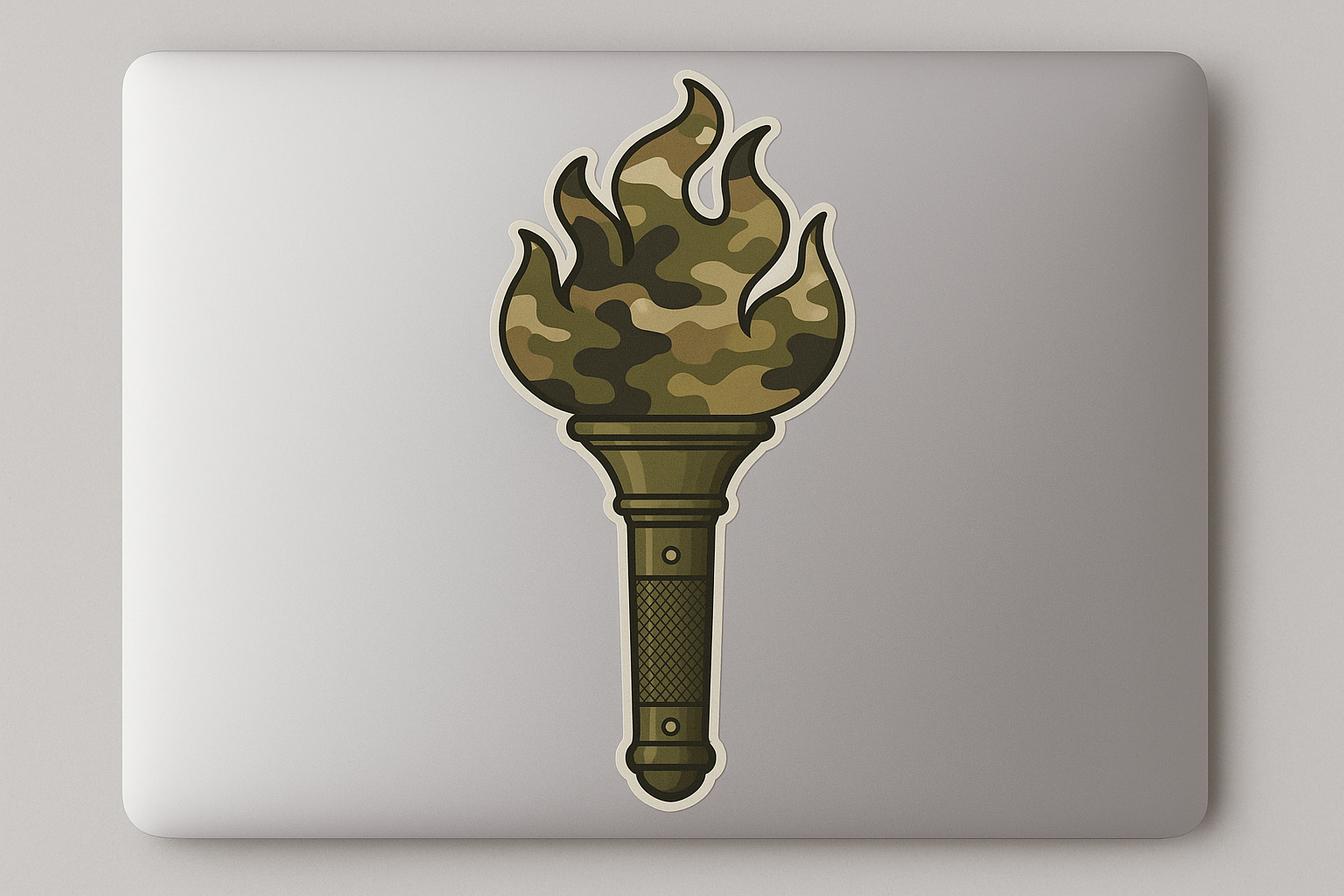 Military Torch Camouflage Sticker Decal Vinyl Laptop Car Window Bumper AUTO Water Bottle Helmets Waterproof