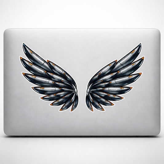 Abstract Wings Missile Sticker Decal Vinyl Laptop Car Window Bumper AUTO Water Bottle Helmets Waterproof