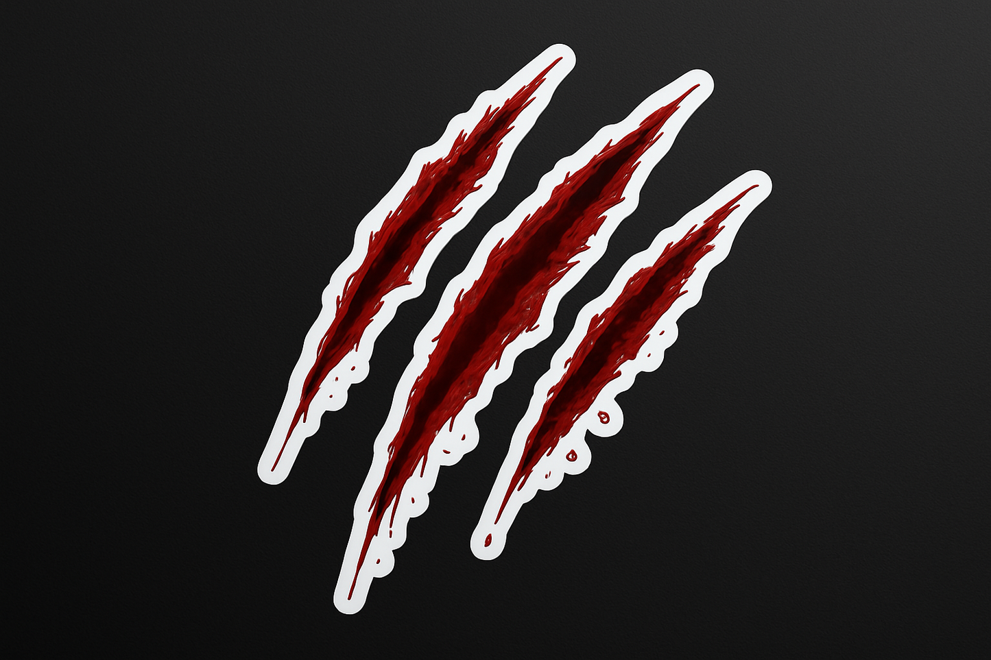 Bloody Claw Marks Sticker Decal Vinyl Laptop Car Window Bumper AUTO Water Bottle Helmets Waterproof