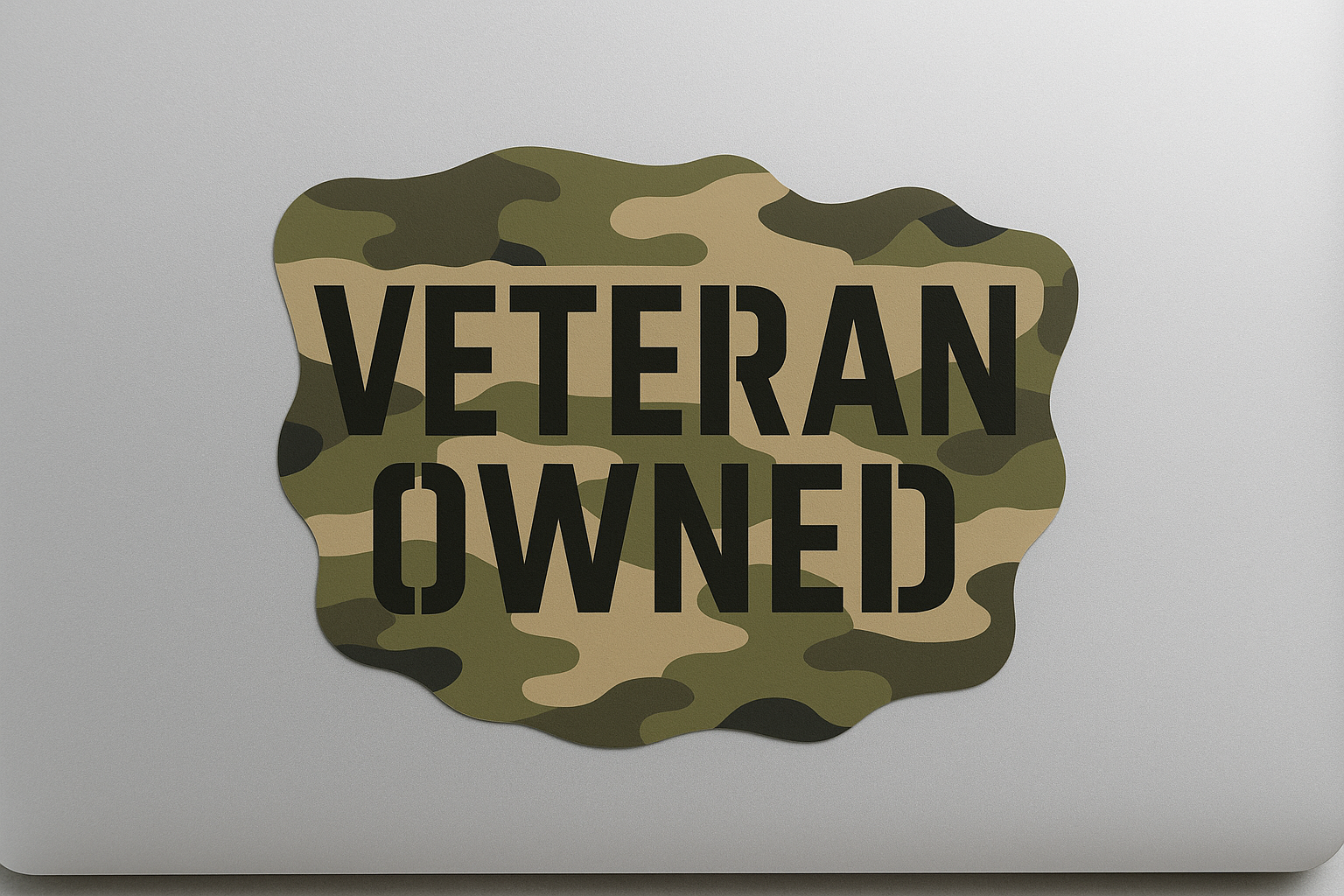 Veteran Owned USA Sticker Decal Vinyl Laptop Car Window Bumper AUTO Water Bottle Helmets Waterproof Camouflage