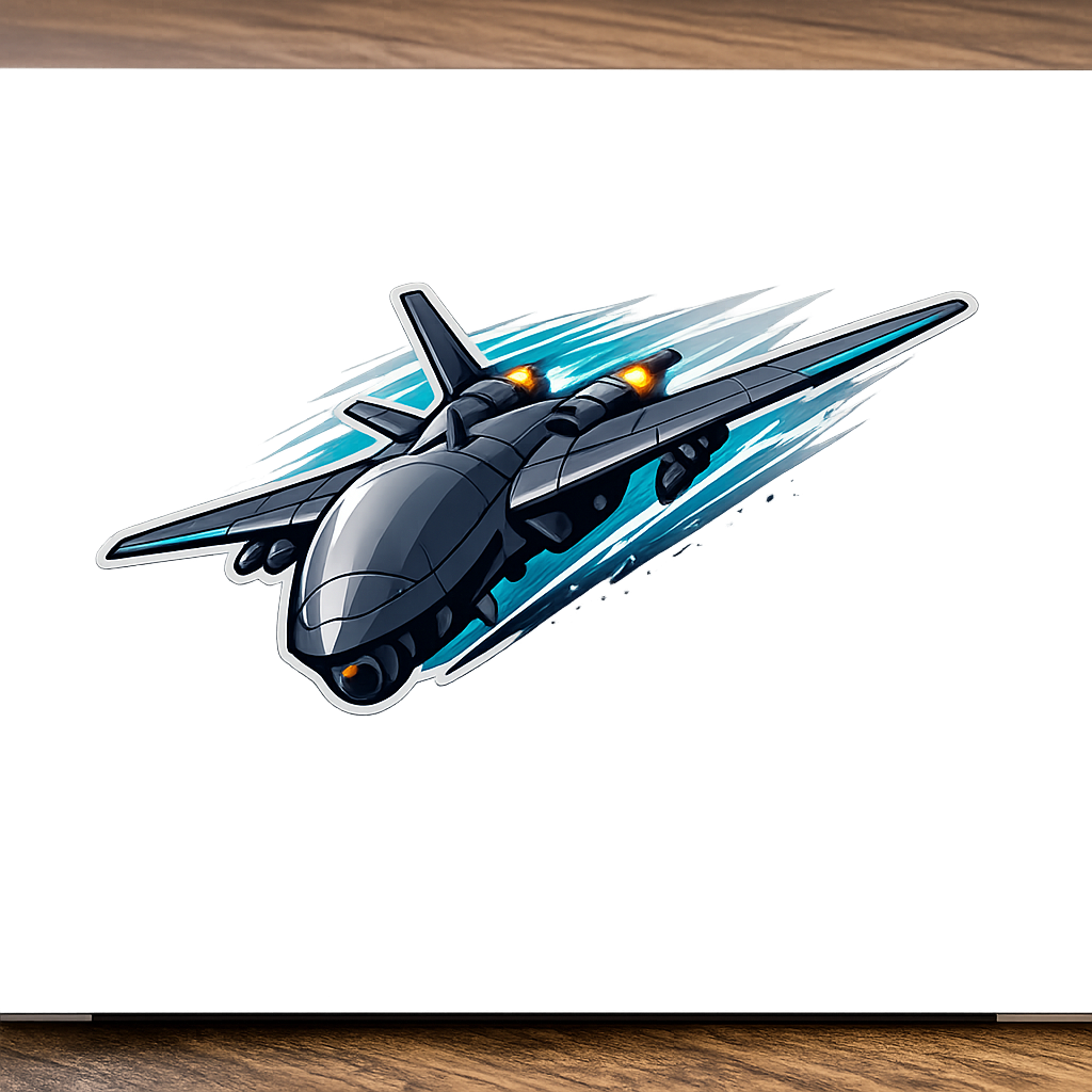 Attack Drone Sticker Decal Vinyl Laptop Car Window Bumper AUTO Water Bottle Waterproof Helmets High Speed Dive