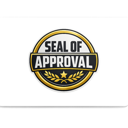 USA Seal of Approval Sticker Decal Vinyl Laptop Car Window Bumper AUTO Water Bottle Helmets Waterproof Badge