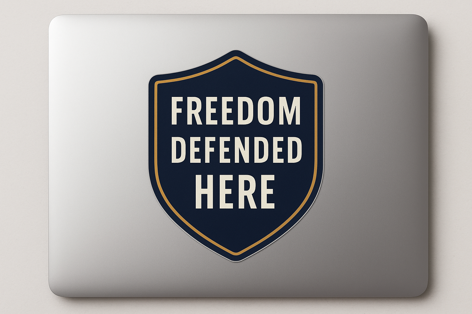 Freedom Defended Here Sticker Decal Vinyl Laptop Car Window Bumper AUTO Water Bottle Helmets Waterproof