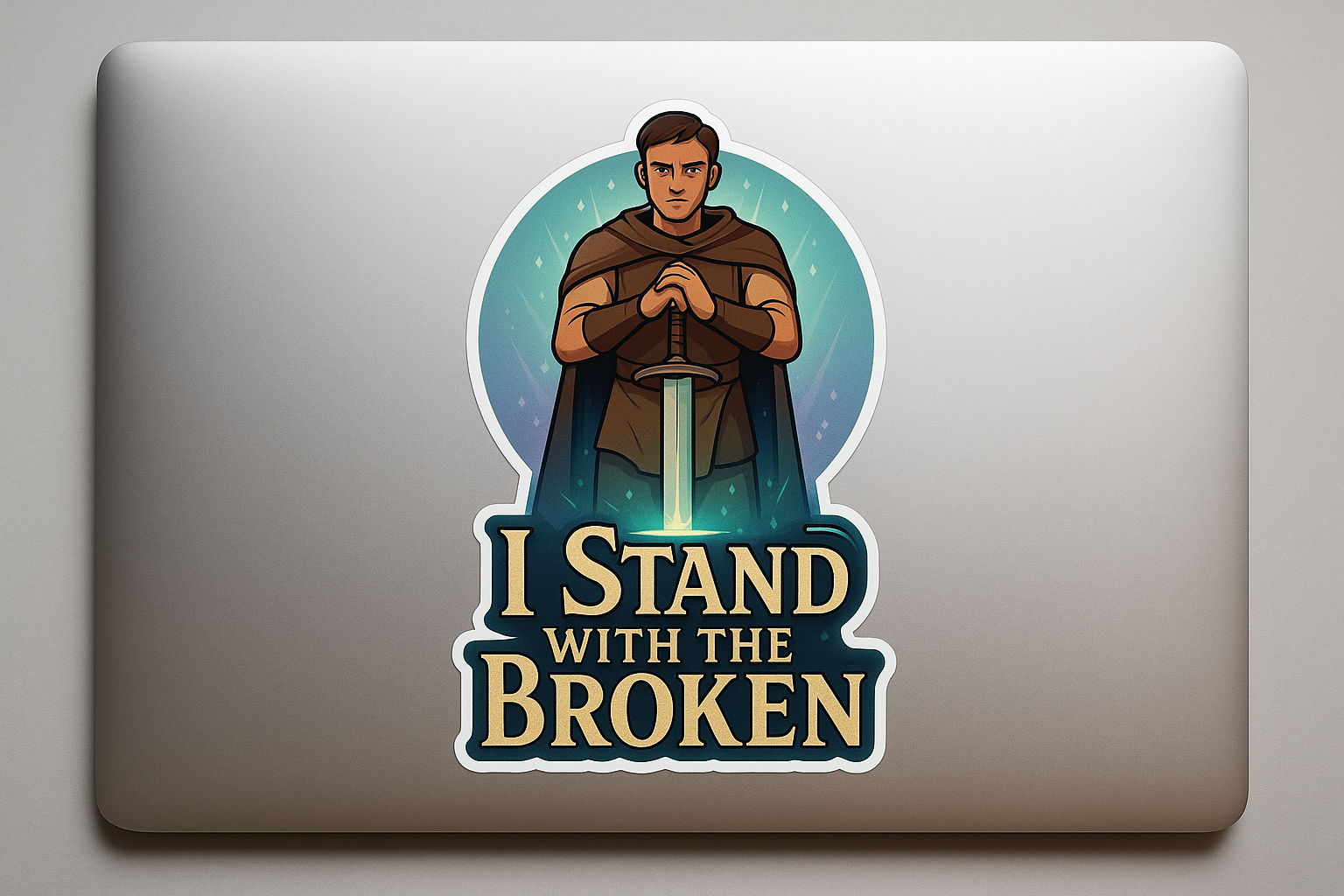 Raphael Sword Healing Energy Sticker Decal Vinyl Laptop Car Window Bumper AUTO Water Bottle Helmets Waterproof