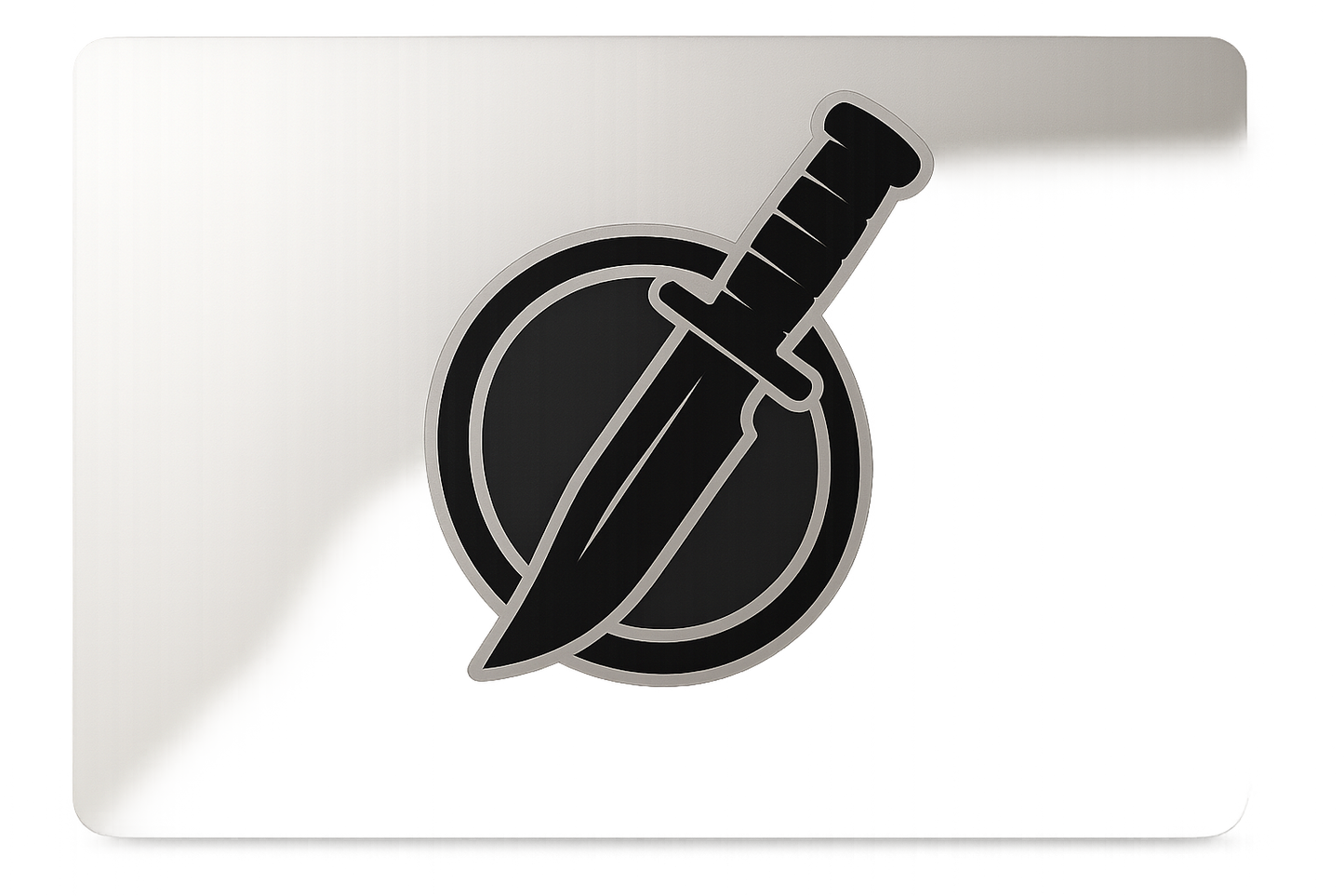 Combat Knife Shield Sticker Decal Vinyl Laptop Car Window Bumper Truck AUTO Bottle Water Bottle Helmets Waterproof