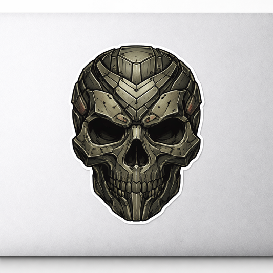 Skull Combat Shapes Sticker Decal Vinyl Laptop Car Window Bumper AUTO Water Bottle Helmets Waterproof Geometric