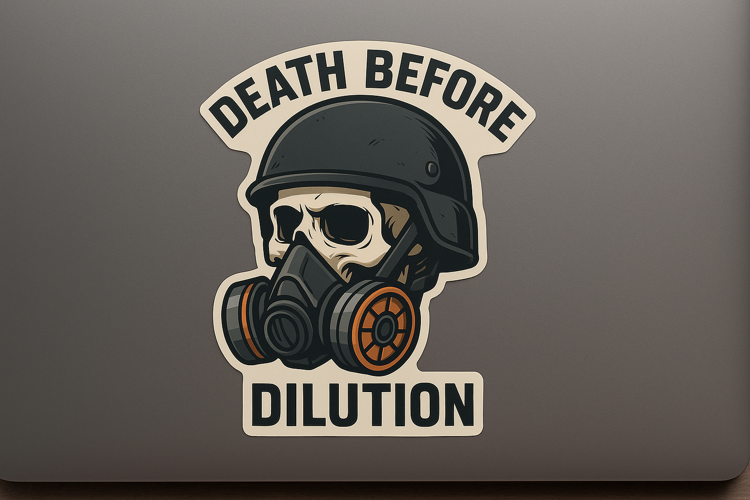 Skull Sticker Decal Vinyl Laptop Car Window Bumper AUTO Water Bottle Helmets Waterproof FR Helmet Respirator