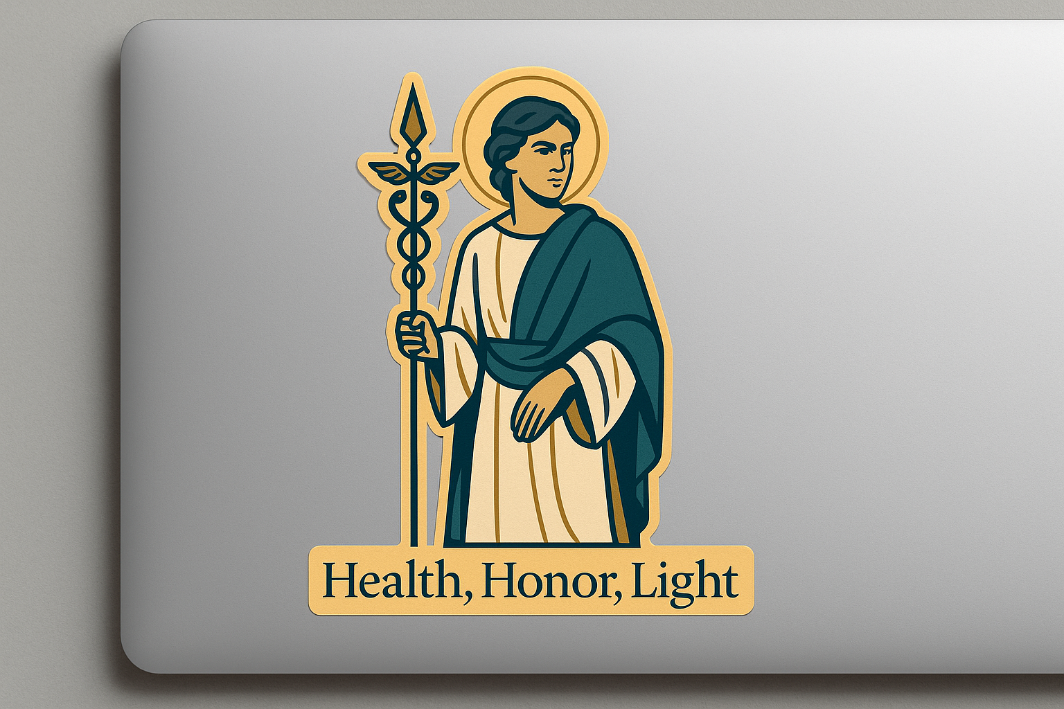 Raphael Archangel Sticker Decal Vinyl Laptop Car Window Bumper AUTO Water Bottle Helmets Waterproof Halo Caduceus