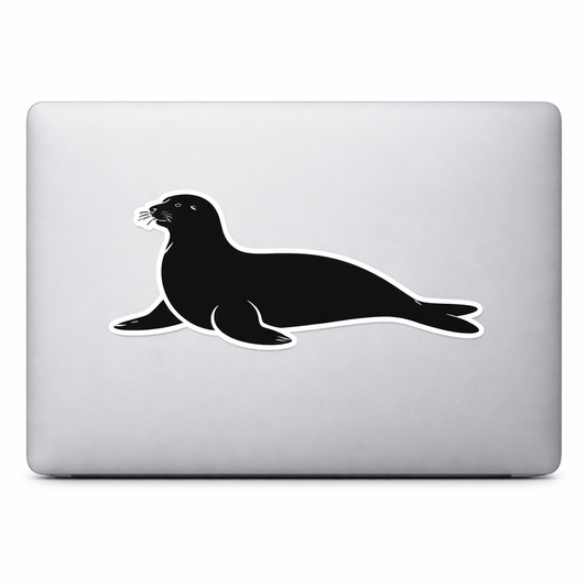 Harbor Seal Silhouette Sticker Decal Vinyl Laptop Car Window Bumper AUTO Water Bottle Helmets Waterproof