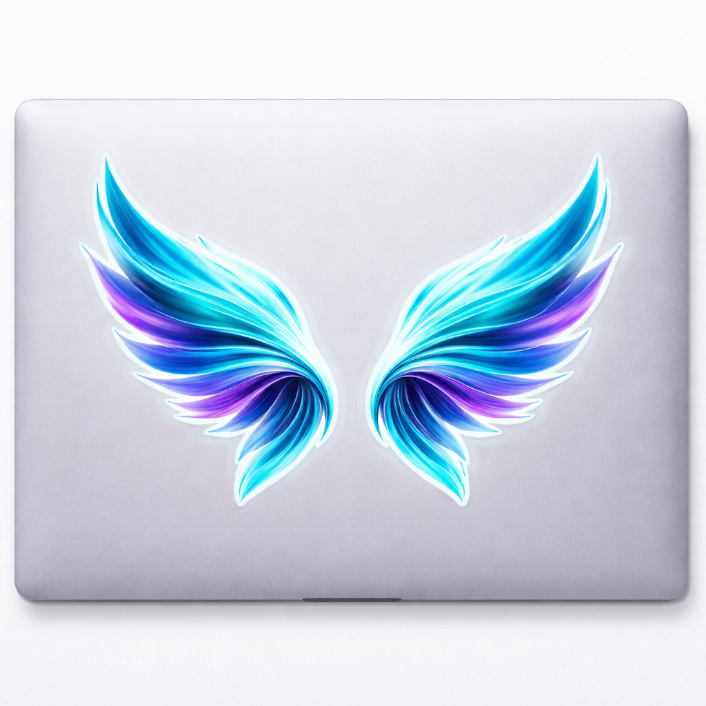 Energy Wings Sticker Decal Vinyl Laptop Car Window Bumper AUTO Bottle Water Bottle Helmets Waterproof