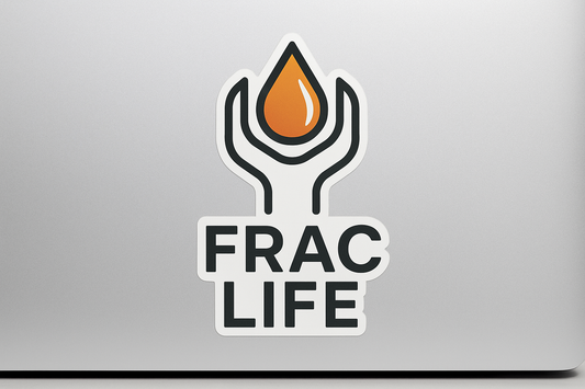 FRAC LIFE Sticker Decal Vinyl Laptop Car Window Bumper Truck AUTO Bottle Water Bottle Helmets Waterproof