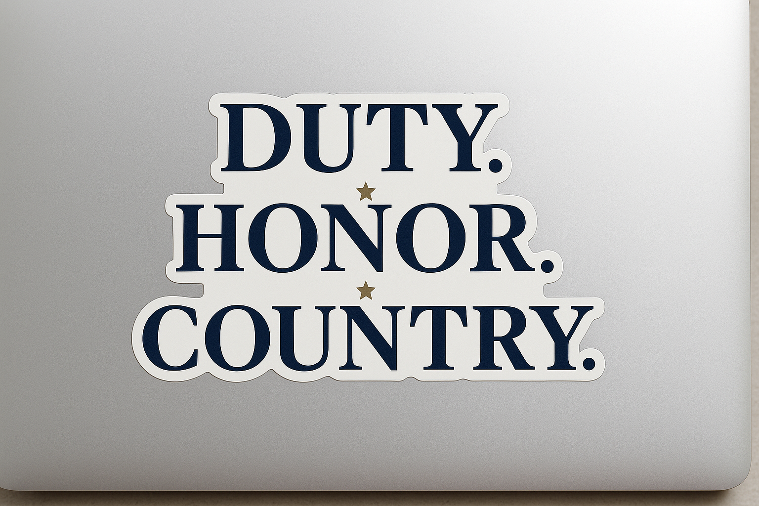 Duty Honor Country Sticker Decal Vinyl Laptop Car Window Bumper AUTO Water Bottle Helmets Waterproof USA