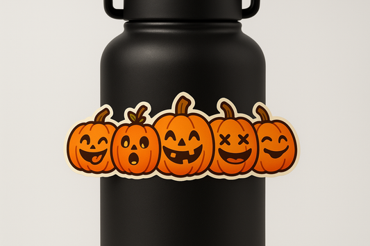 Funny Pumpkin Sticker Decal Vinyl Laptop Car Window Bumper AUTO Water Bottle Helmet Waterproof