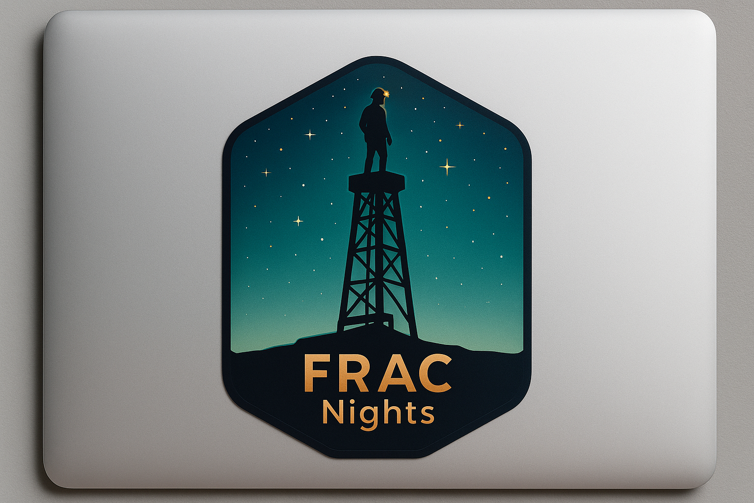 USA Oil Rig Worker FRAC Nights Sticker Decal Vinyl Laptop Car Window Bumper AUTO Water Bottle Helmets Waterproof