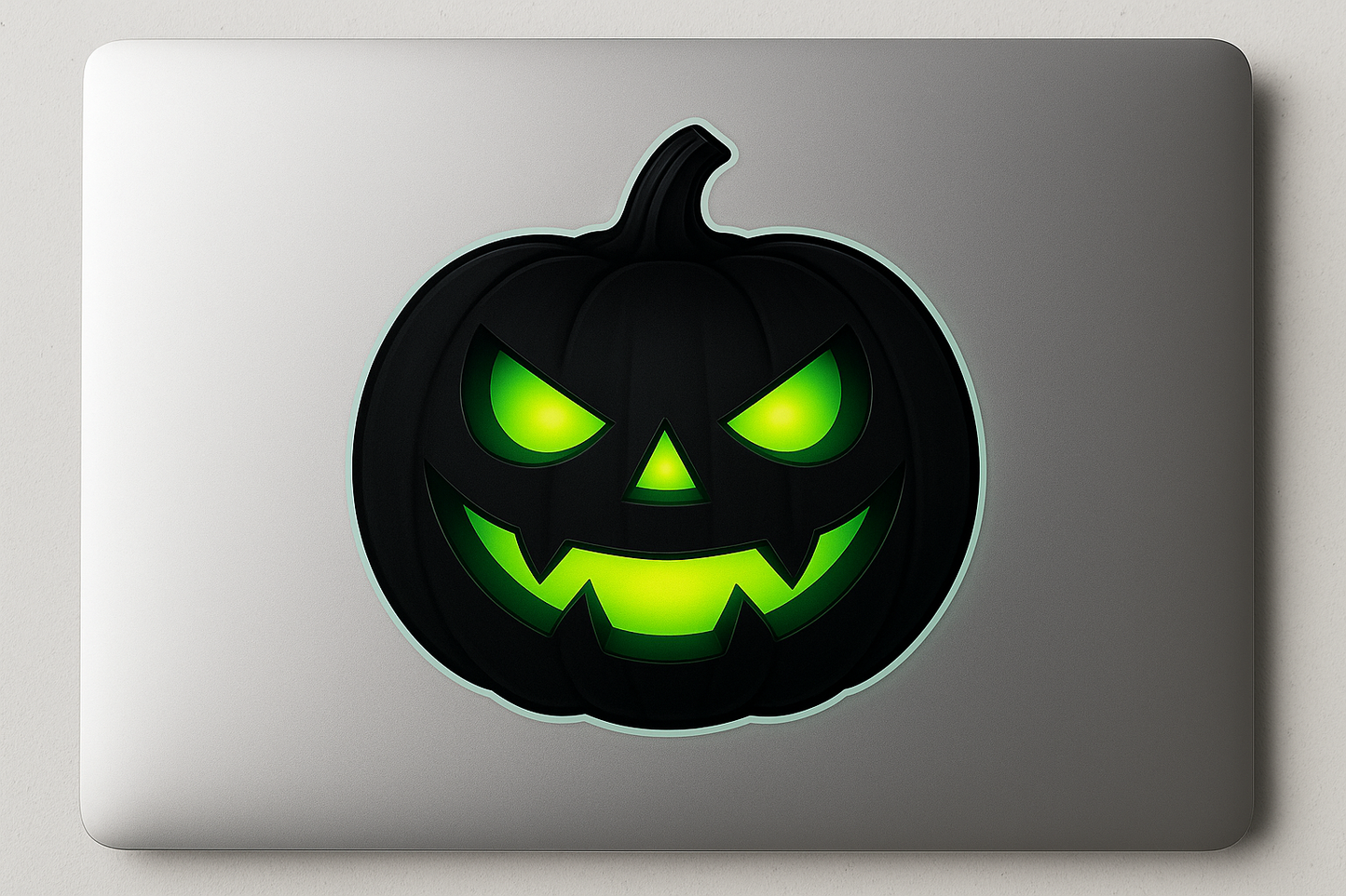 Black Pumpkin Sticker Decal Vinyl Laptop Car Window Bumper AUTO Bottle Water Bottle Helmets Waterproof Halloween