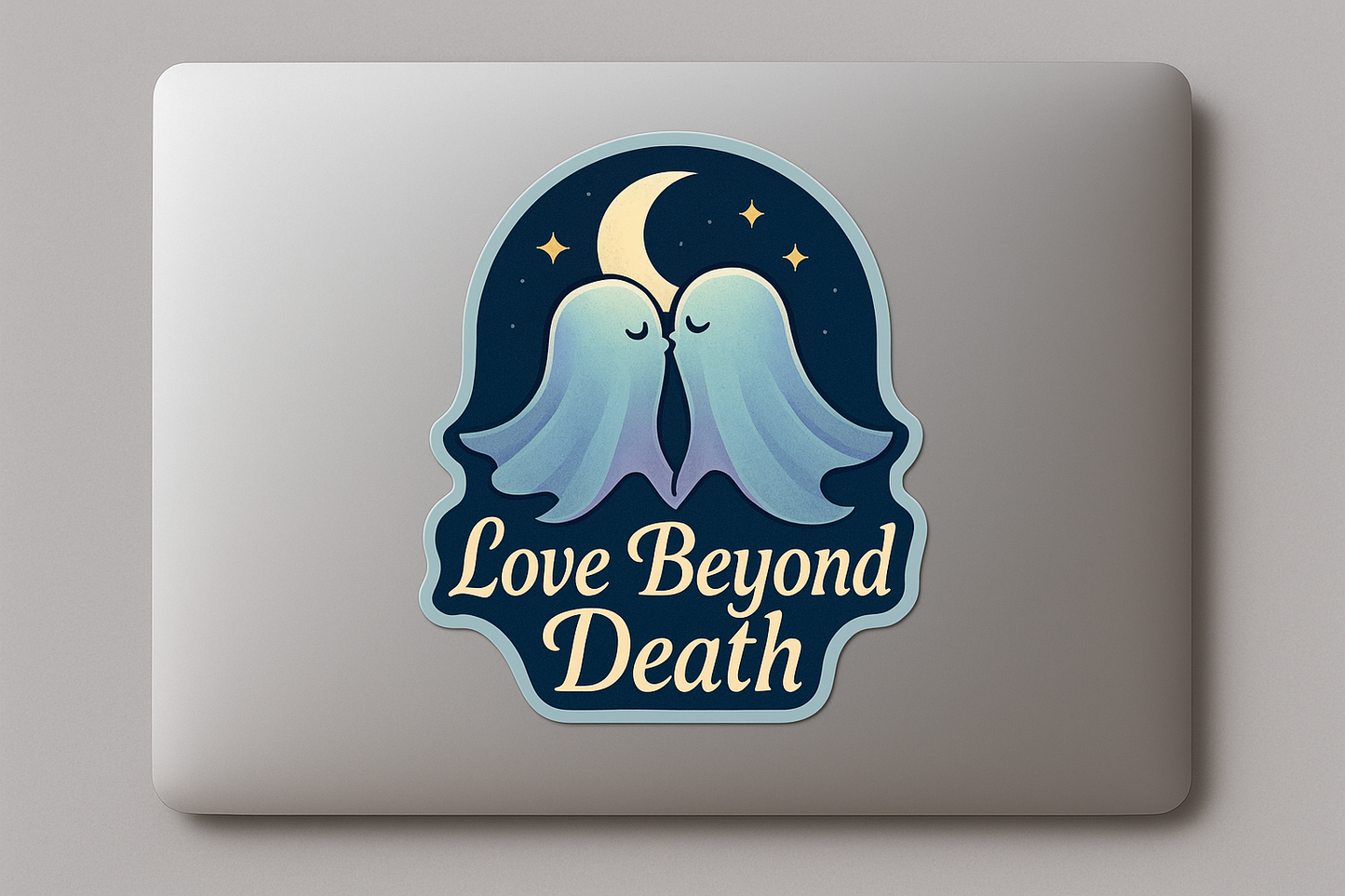 Ghost Moonlight Sticker Decal Vinyl Laptop Car Window Bumper AUTO Water Bottle Helmets Waterproof Love Beyond Death