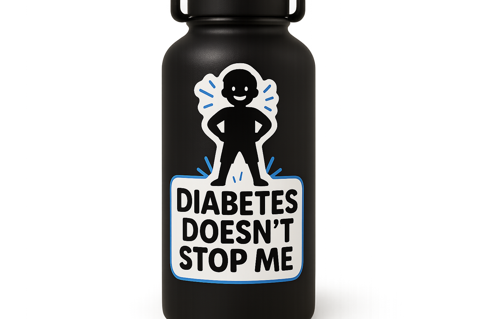 Diabetes Awareness Sticker Decal Vinyl Laptop Car Window Bumper AUTO Water Bottle Helmets Waterproof