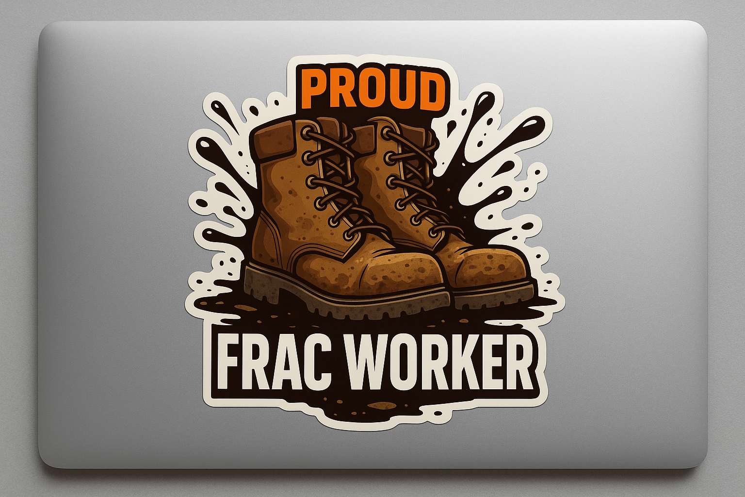 Proud FRAC Worker Sticker Decal Vinyl Laptop Car Window Bumper AUTO Bottle Water Bottle Helmets Waterproof USA Oil