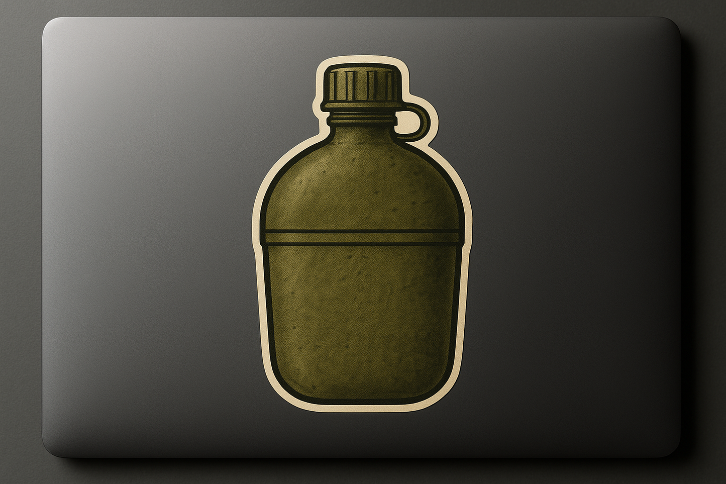 US Army Canteen Sticker Decal Vinyl Laptop Car Window Bumper AUTO Water Bottle Helmets Waterproof Silhouette