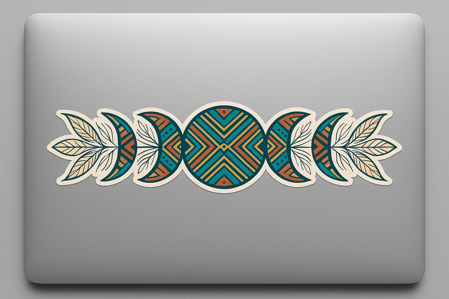 Tribal Moon Phases Sticker Decal Vinyl Laptop Car Window Bumper AUTO Water Bottle Helmets Waterproof Feathers