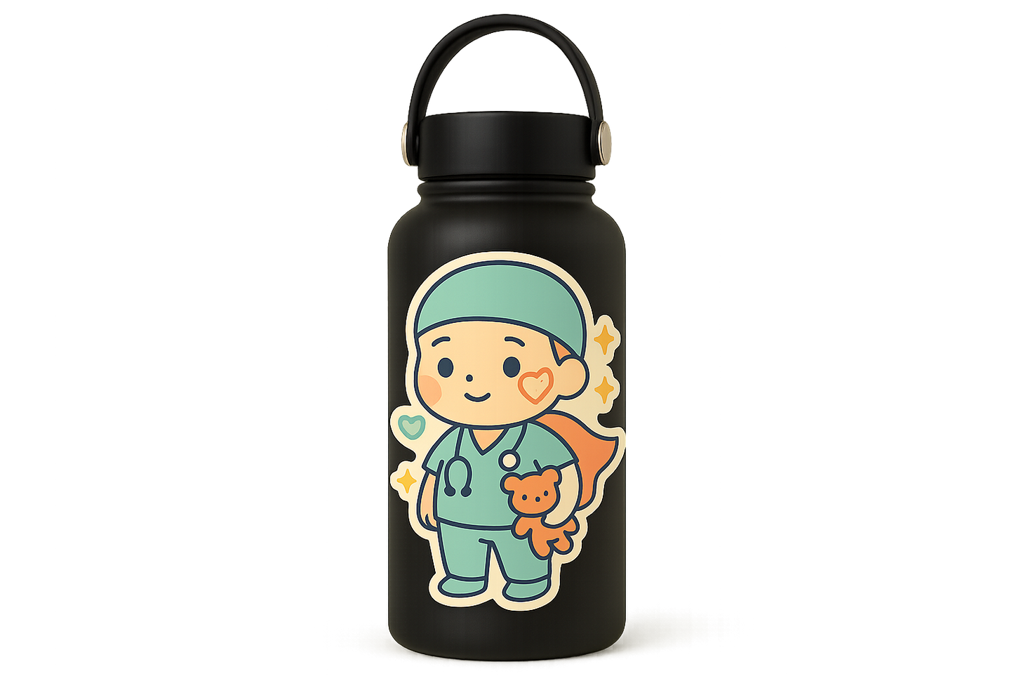 Little Fighter Hospital Hero Sticker Decal Vinyl Laptop Car Window Bumper AUTO Water Bottle Helmets Waterproof
