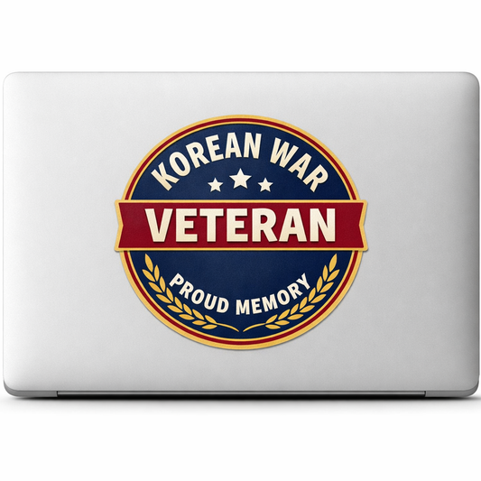 KOREAN WAR VETERAN Sticker Decal Vinyl Laptop Car Window Bumper AUTO Water Bottle Helmets Waterproof Emblem