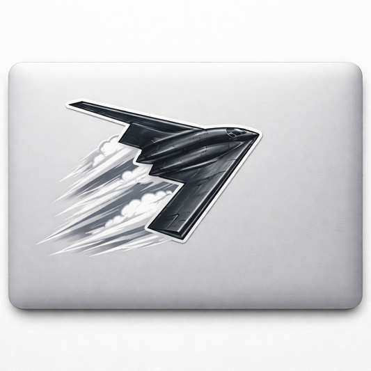 Stealth Bomber Sticker Decal Vinyl Laptop Car Window Bumper AUTO Water Bottle Helmets Waterproof Aircraft Aviation