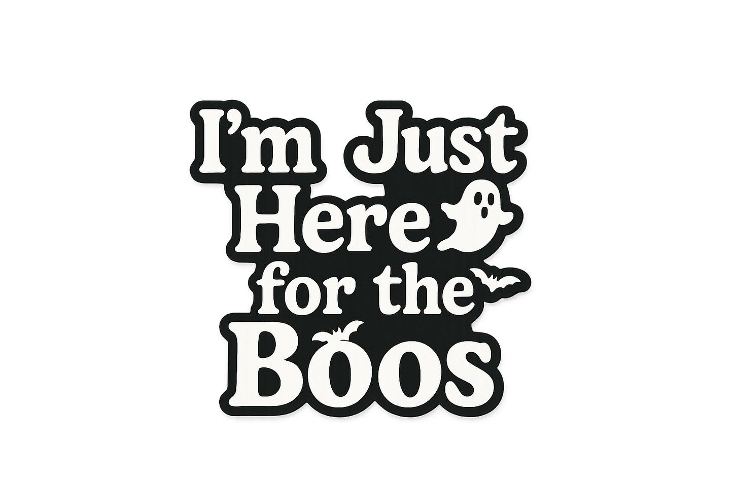 Halloween Sticker Decal Vinyl Laptop Car Window Bumper AUTO Water Bottle Helmets Waterproof Spooky Phrase