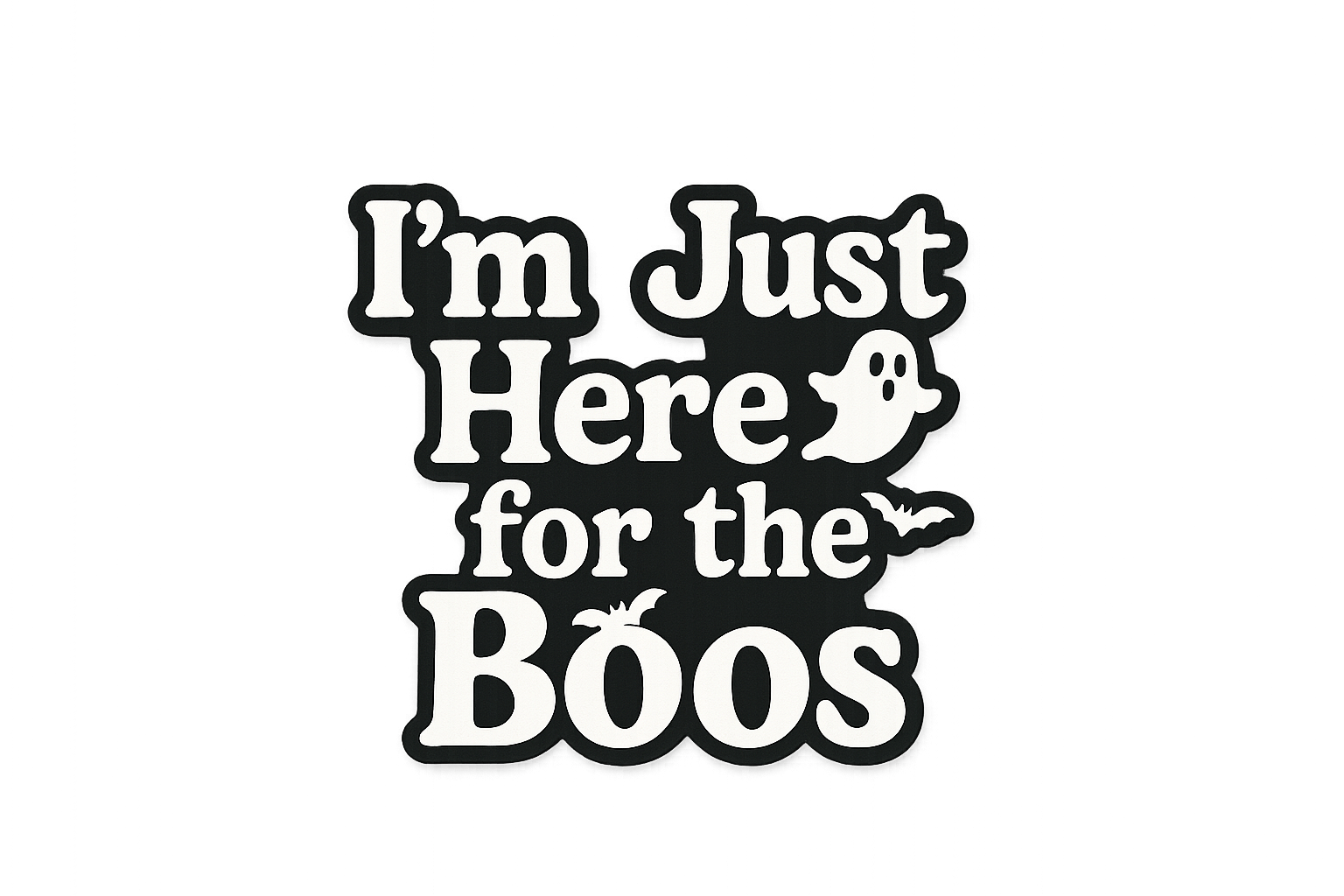 Halloween Sticker Decal Vinyl Laptop Car Window Bumper AUTO Water Bottle Helmets Waterproof Spooky Phrase