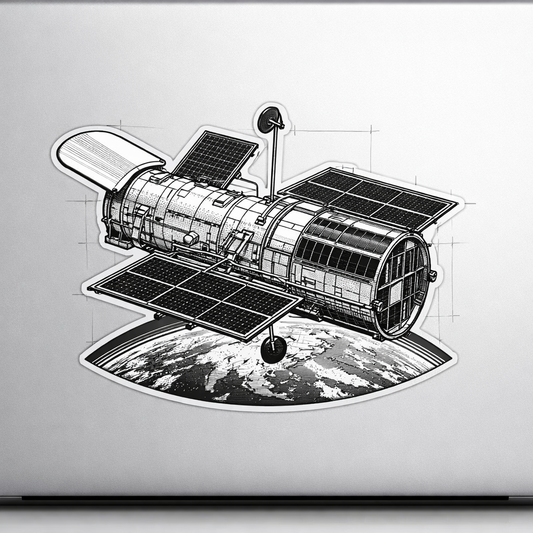 HST Hubble Space Telescope Sticker Decal Vinyl Laptop Car Window Bumper AUTO Bottle Waterproof Helmets Science