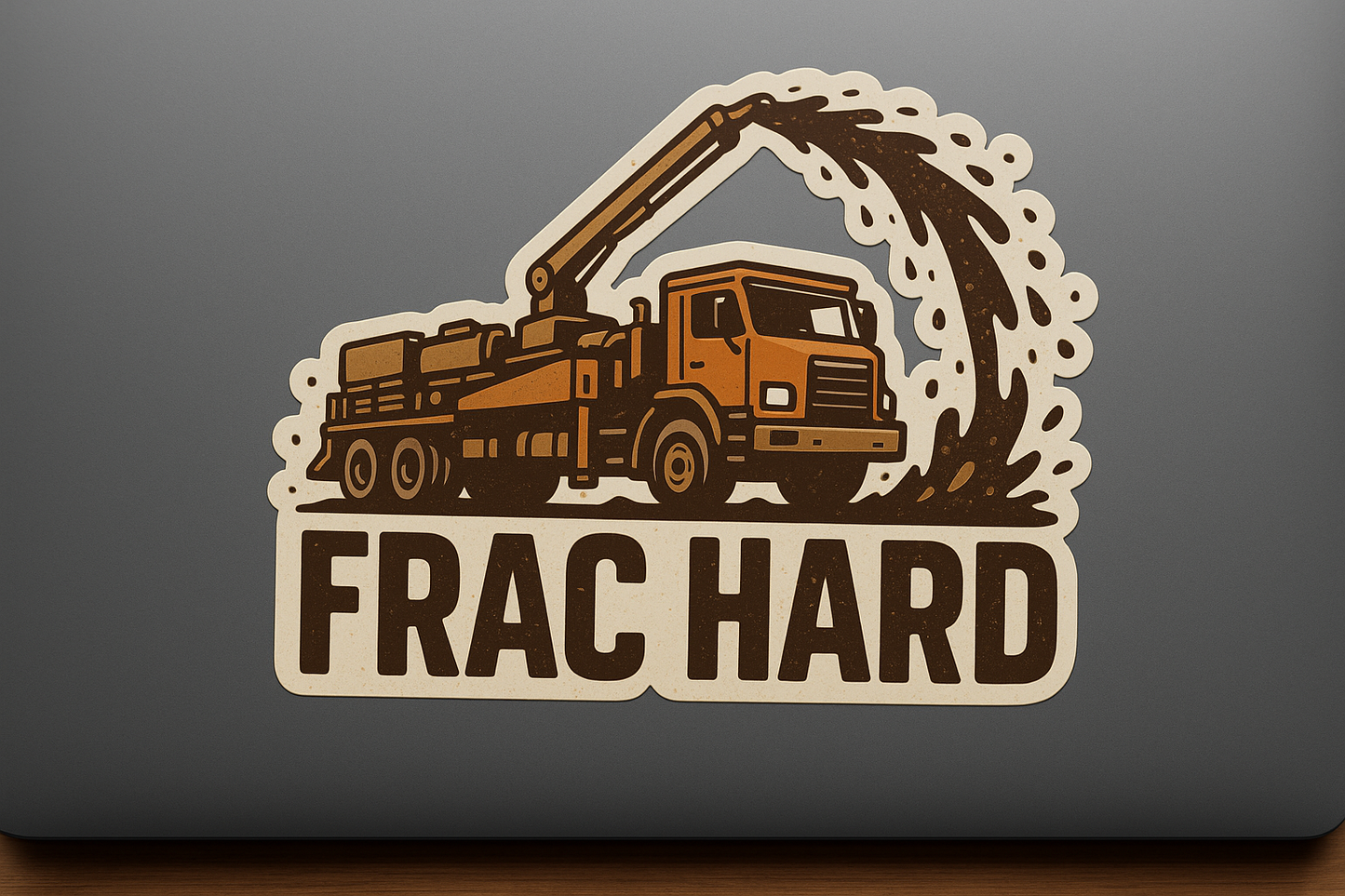 Pump Truck Sticker Decal Vinyl Laptop Car Window Bumper AUTO Water Bottle Helmets Waterproof FRAC HARD