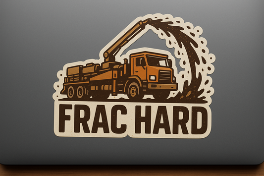 Pump Truck Sticker Decal Vinyl Laptop Car Window Bumper AUTO Water Bottle Helmets Waterproof FRAC HARD