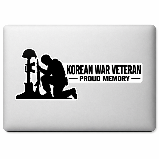 Korean War Veteran Sticker Decal Vinyl Laptop Car Window Bumper AUTO Bottle Water Bottle Helmets Waterproof Soldier Memorial