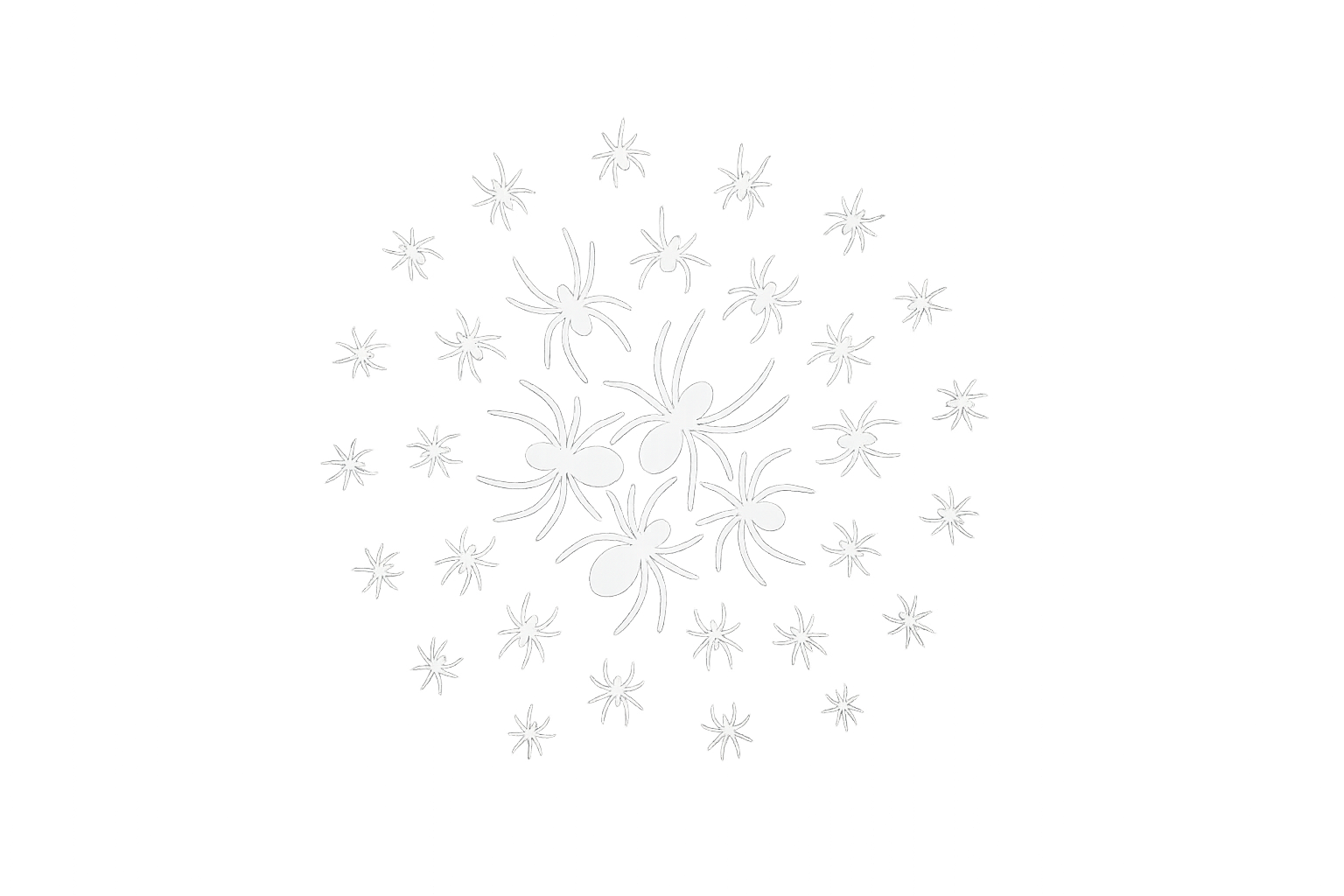 Spiders Sticker Decal Vinyl Laptop Car Window Bumper AUTO Water Bottle Helmets Waterproof Nature